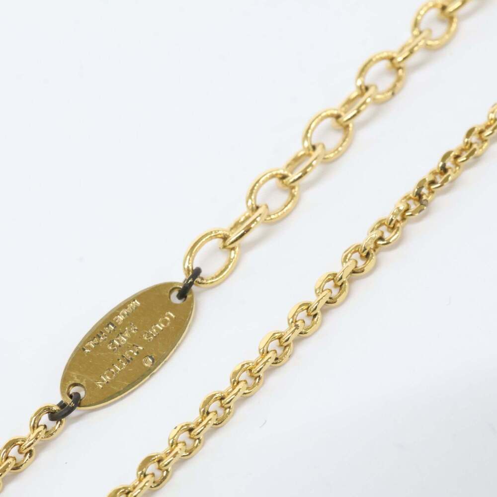 LOUIS VUITTON Gold Necklace - Picture 6 of 8